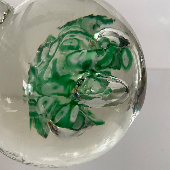 VINTAGE MCM JAPANESE ART GLASS TULIP VASE MILLEFIORI PAPERWEIGHT VASE - Picture 3 of 5